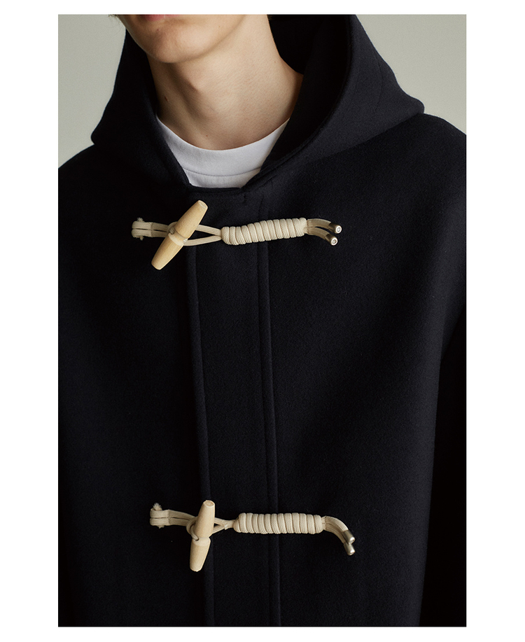 쿠어 오버핏 더플코트, 네이비, M size 이미지