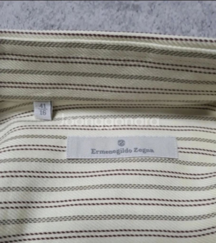 (가격인하) 정품 에르메네질도 제냐 남자 드레스셔츠 41/16--4