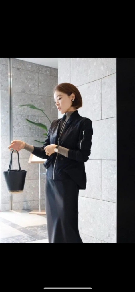 몽또또 드레이퍼리 봄버 자켓 재킷 점퍼 블루종 집업 블랙 검정 바스락 Drapery Bomber Jacket--0