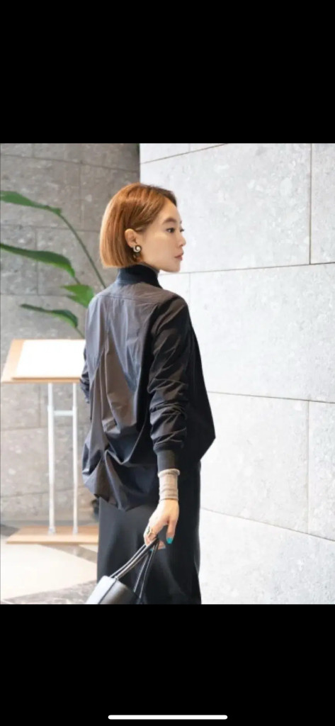 몽또또 드레이퍼리 봄버 자켓 재킷 점퍼 블루종 집업 블랙 검정 바스락 Drapery Bomber Jacket--2