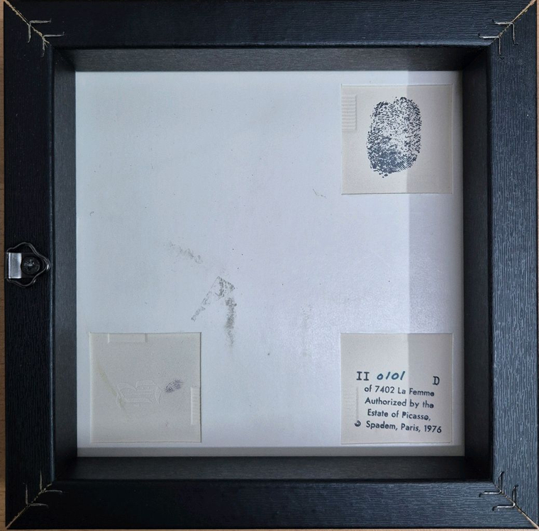 피카소 세라믹에 드라이포인트 La Femme 3점--1