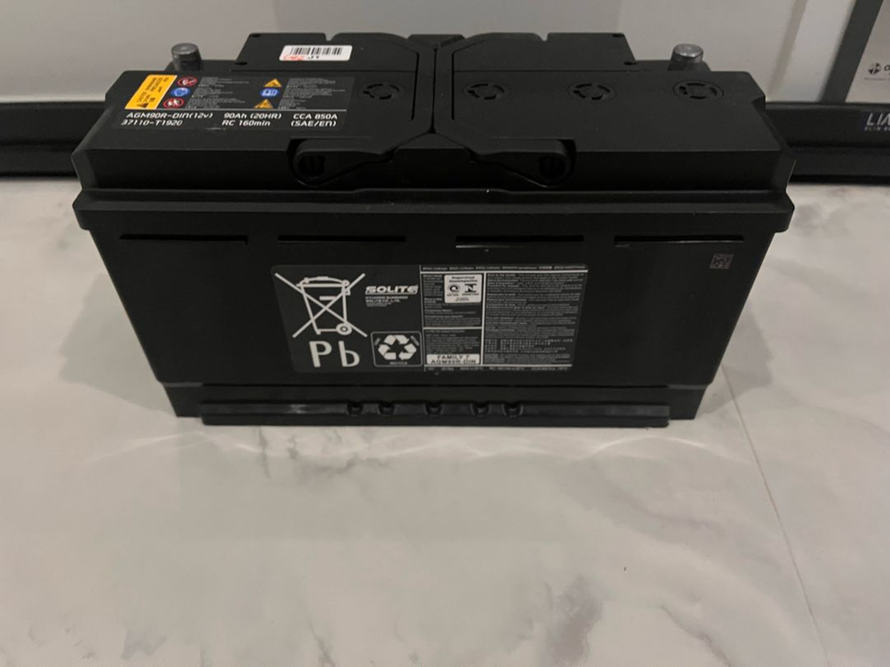 agm 90R 90ah SOLITE 6CT 12V 제네시스배터리--1