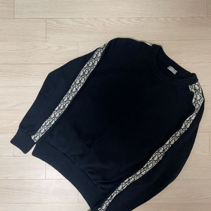 [ L ] 정품 디올 오블리크 인서트 니트 네이비