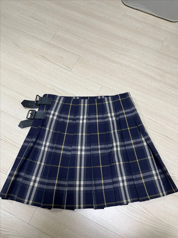 버버리 체크 플리츠 스커트 이미지