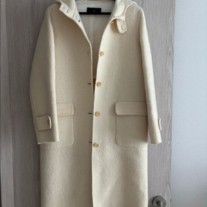 신세계백화점 매장 정품 NIX 울 후드 롱코트