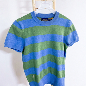 (S)폴로랄프로렌여자단가라라운드반팔니트