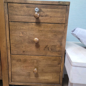 TheSUP 3단 서랍장_인아트 책상 서랍장 고무나무