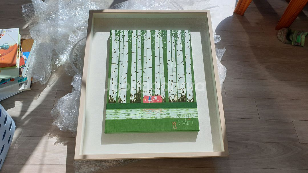 이수동 작가님 자작나무 원화 6호 작품 그림 싸게 팝니다--0