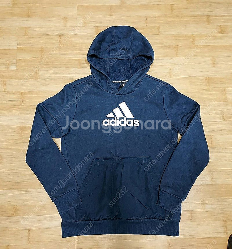 아디다스키즈 기모 후드티 160사이즈 판매해요--0