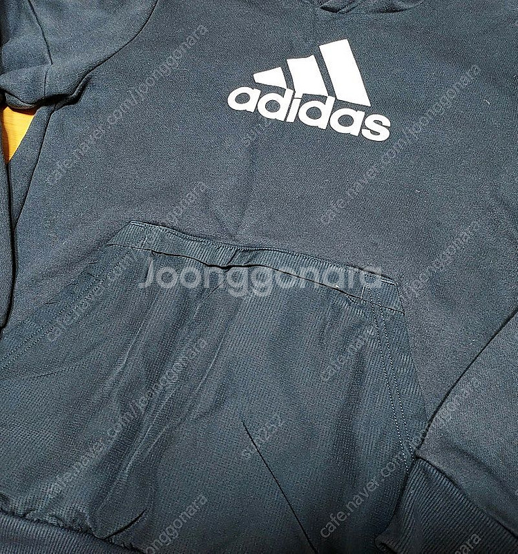 아디다스키즈 기모 후드티 160사이즈 판매해요--1