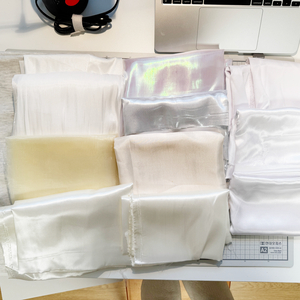 화이트톤 다양한 원단 모음