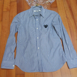 꼼데가르송 셔츠 스트라이프 블랙와펜 저렴하게 드립니다~