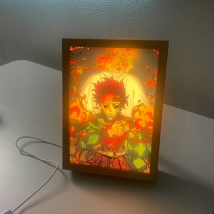 귀멸의칼날 LED조명 액자