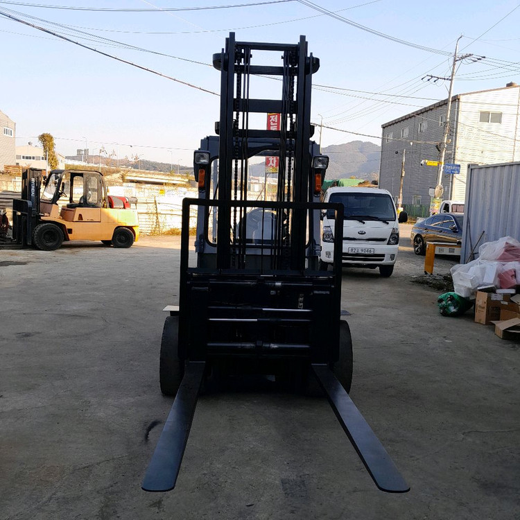 TCM 3톤 전동지게차 자동발 2단4.2미터 더블통타이어--2