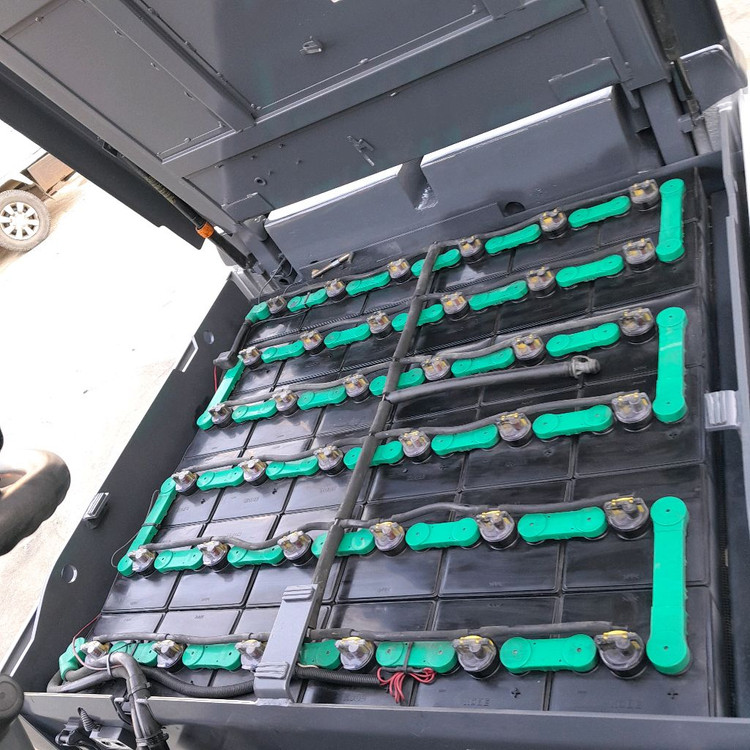 TCM 3톤 전동지게차 자동발 2단4.2미터 더블통타이어--5