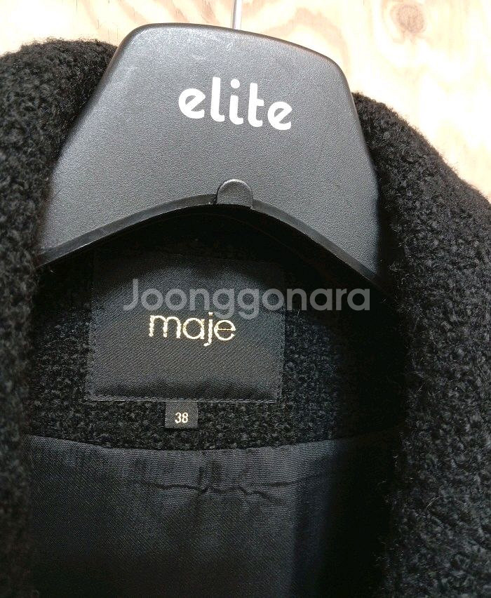 마쥬 블랙 트위드 쟈켓--2