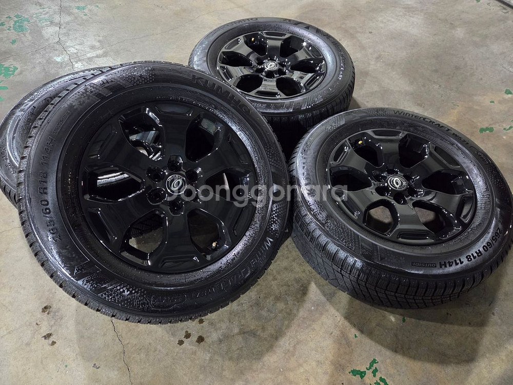 더뉴모하비 18인치휠 윈터타이어 한대분--8