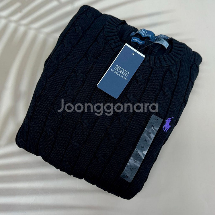 폴로 여성꽈배기니트--2