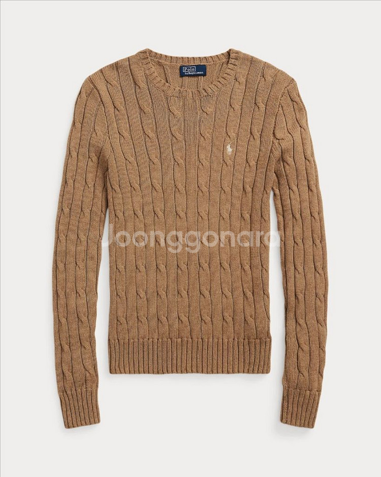 폴로 여성꽈배기니트--3