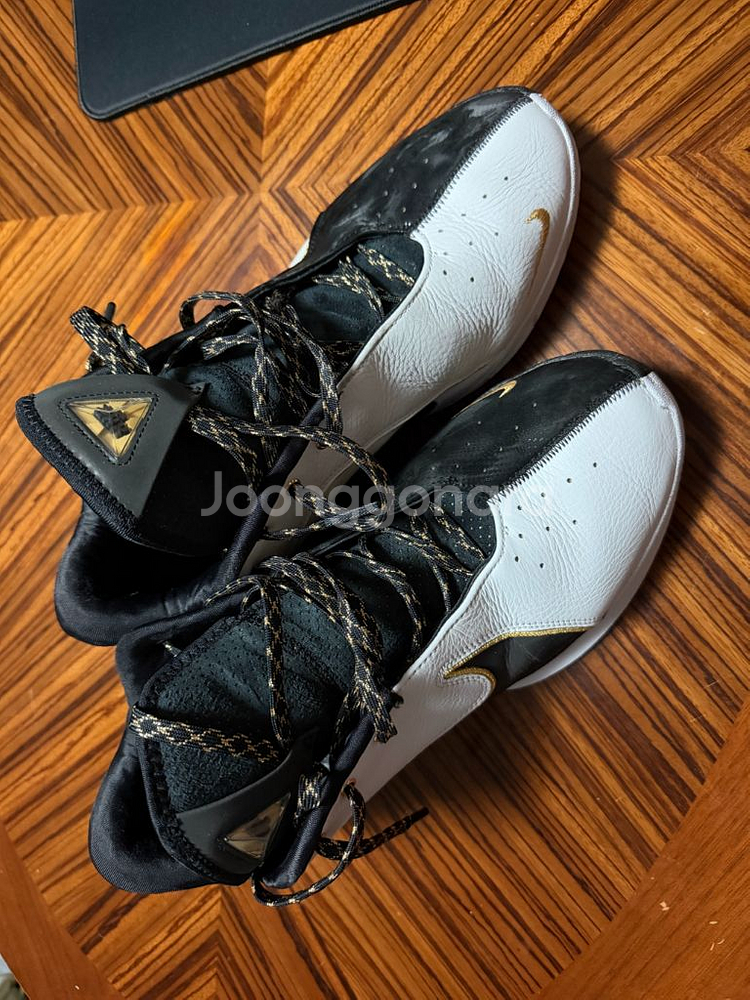 나이키 르브론 22 화이트 블랙 농구화 실착 1회 초저가 판매--0