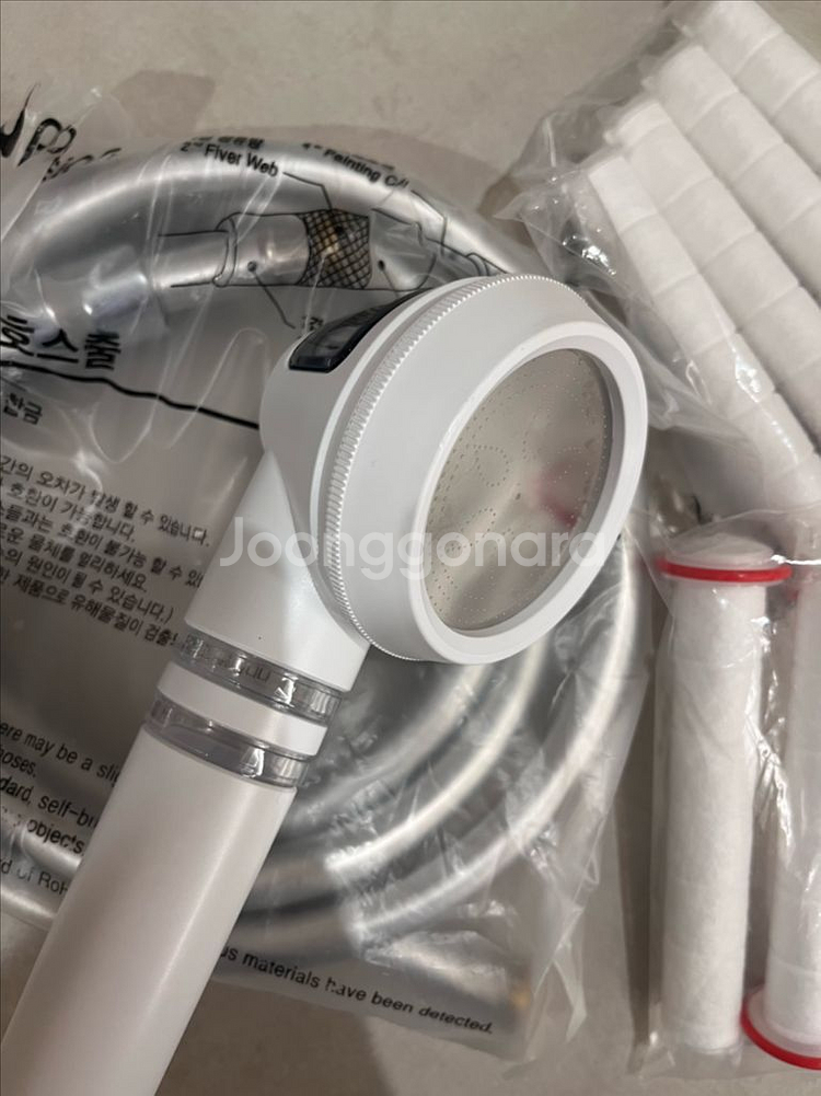 포세이온 이온수 샤워기 + 호스 + 필터 6개--1