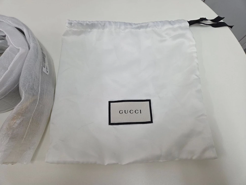 구찌 GG 마몽 가죽 벨트 블랙 (금장) 스트랩 폭 4cm 이미지