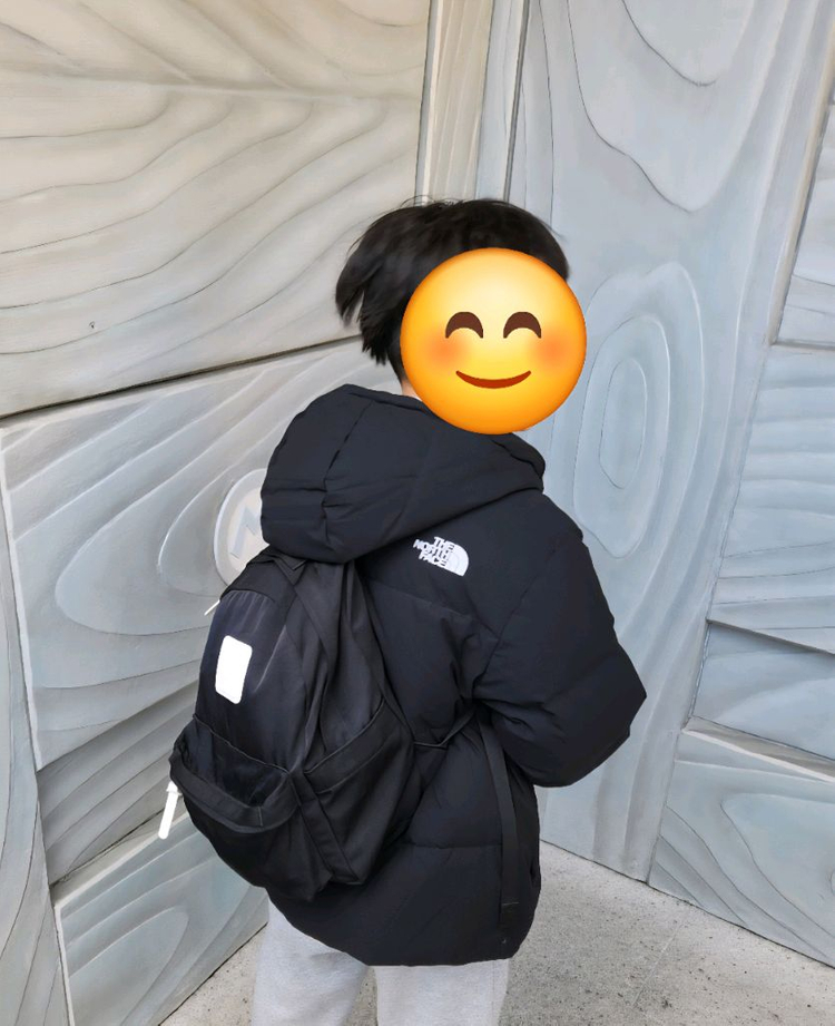 노스페이스키즈 패딩점퍼(리버시블) 150사이즈 팔아요--3