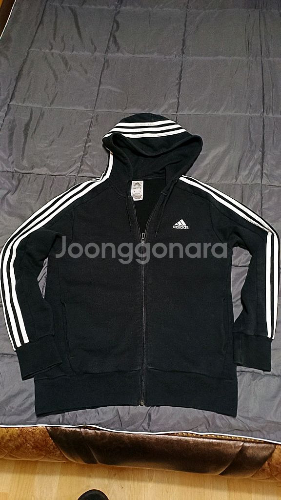 아디다스 후드집업 실측100 가슴54 기장69--0