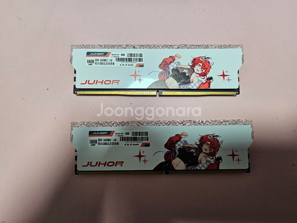 juhor rgb ddr5 6400mhz 16x2 = 32gb 하이닉스 a다이 램--0