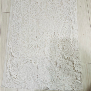 화이트 레이스 원단