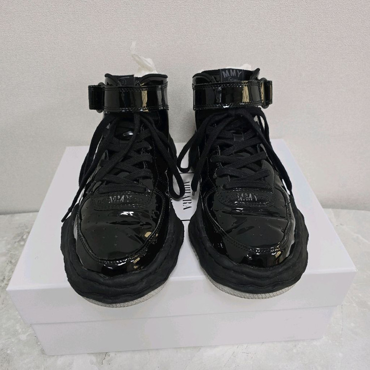 메종 미하라 야스히로 x 베드 J.W. 포드 페이던트 레더 웨인 하이탑 스니커즈 42사이즈 이미지