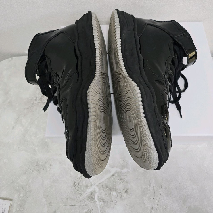 메종 미하라 야스히로 x 베드 J.W. 포드 페이던트 레더 웨인 하이탑 스니커즈 42사이즈 이미지