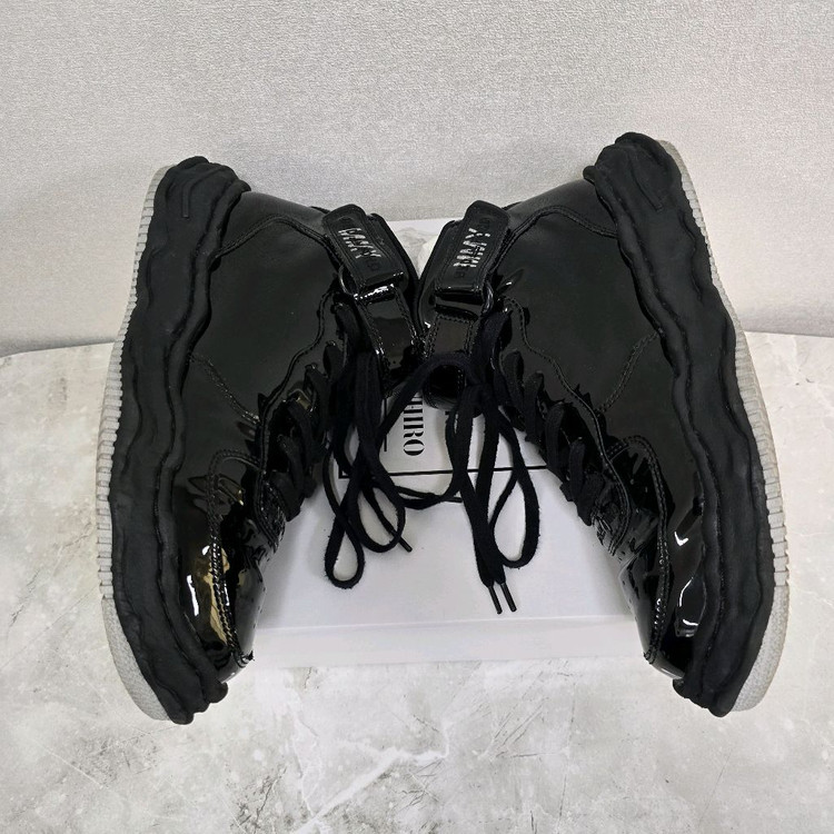 메종 미하라 야스히로 x 베드 J.W. 포드 페이던트 레더 웨인 하이탑 스니커즈 42사이즈 이미지