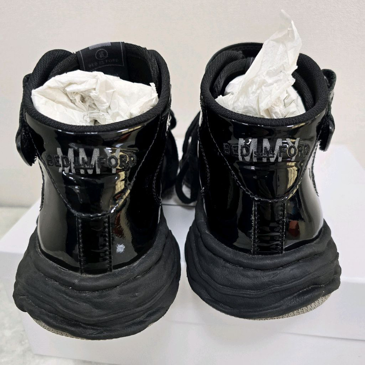 메종 미하라 야스히로 x 베드 J.W. 포드 페이던트 레더 웨인 하이탑 스니커즈 42사이즈 이미지