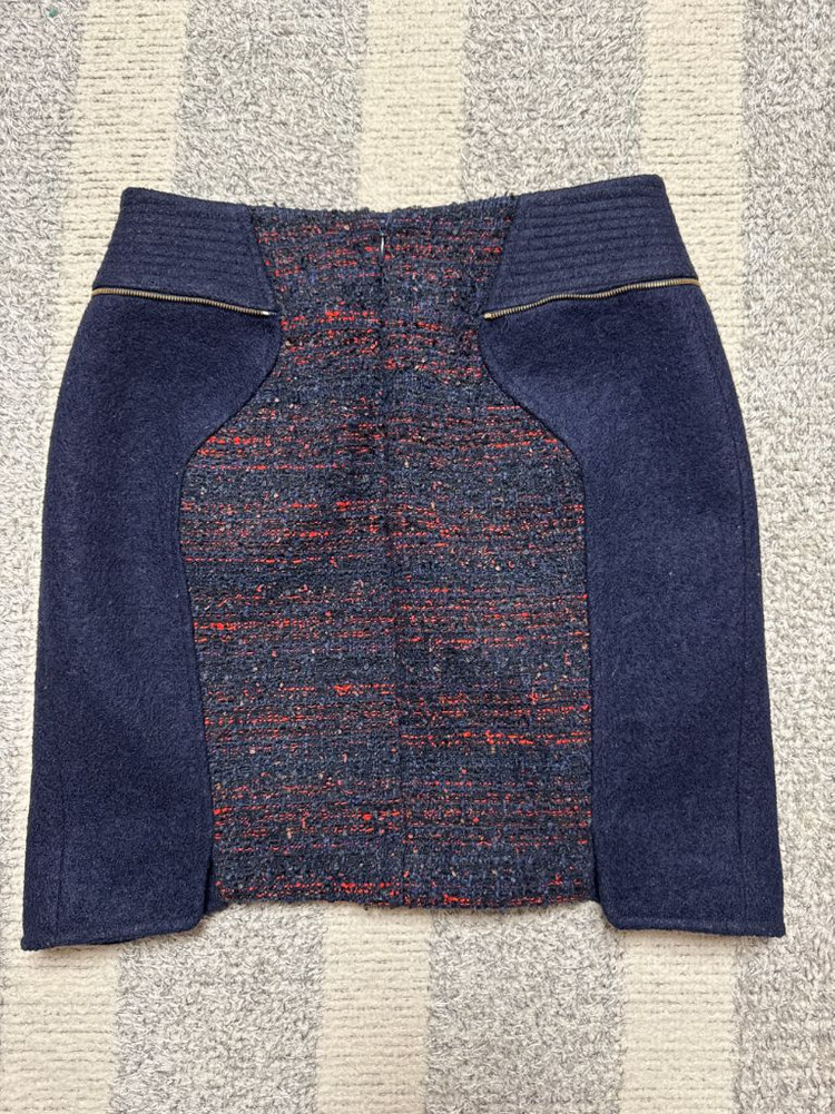 타임 트위드 스커트--1