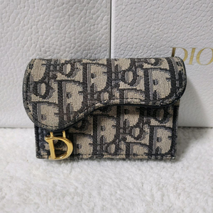 디올 오블리크 새들 카드지갑