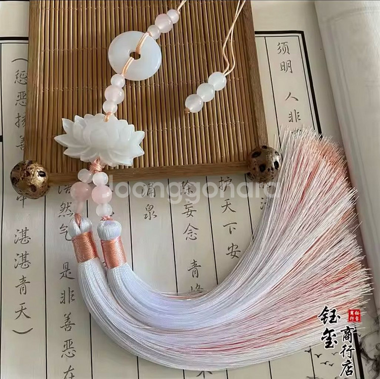 연꽃 노리개 키링--0