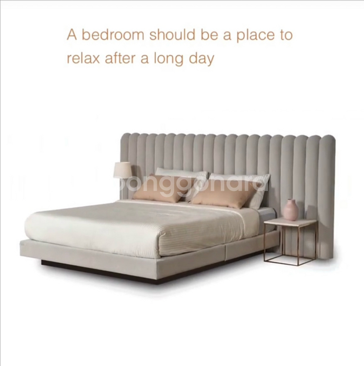 베드에프 비비 프리미엄 침대 프레임 라이트 그레이--1