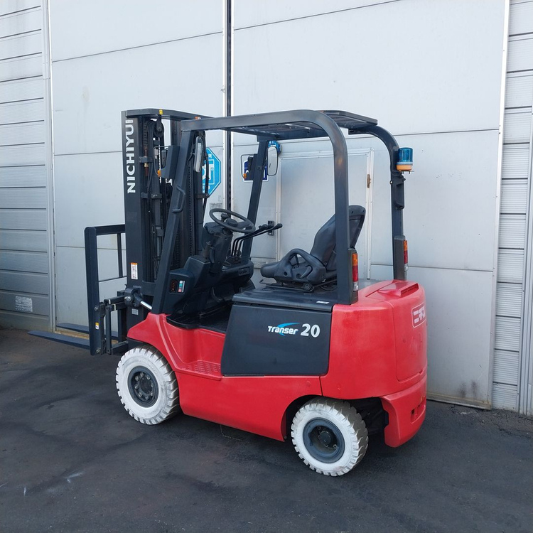 니찌유 전동지게차 2톤 315시간 3단5M 사이드쉬프트장착--1