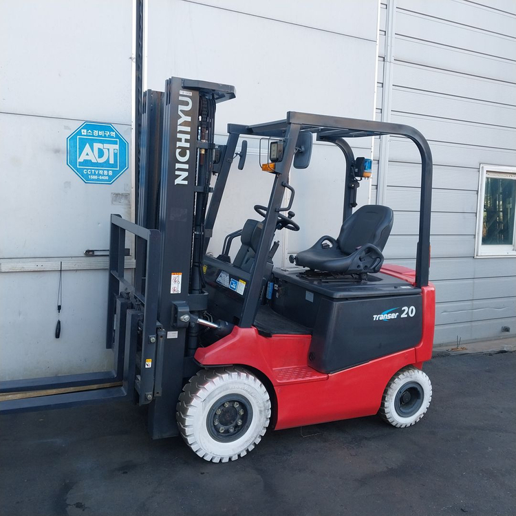 니찌유 전동지게차 2톤 315시간 3단5M 사이드쉬프트장착--2