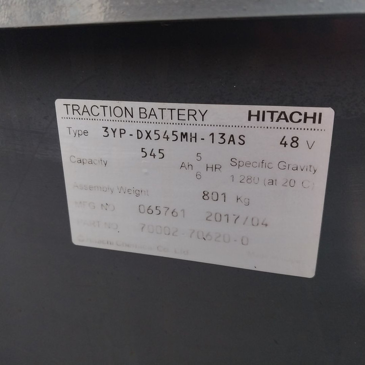 니찌유 전동지게차 2톤 315시간 3단5M 사이드쉬프트장착--3