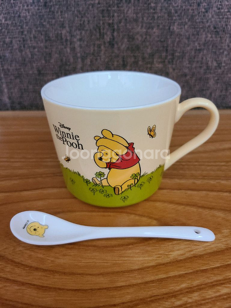 무료배송) 디즈니 머그&티스푼 세트 [위니더푸]--1