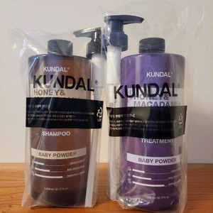 쿤달 샴푸&트리트먼트 베이비파우더향 대용량 1058ml