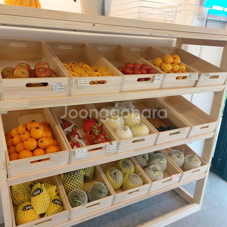 수제 원목 진열대 진열장 선반 (과일,야채)--1