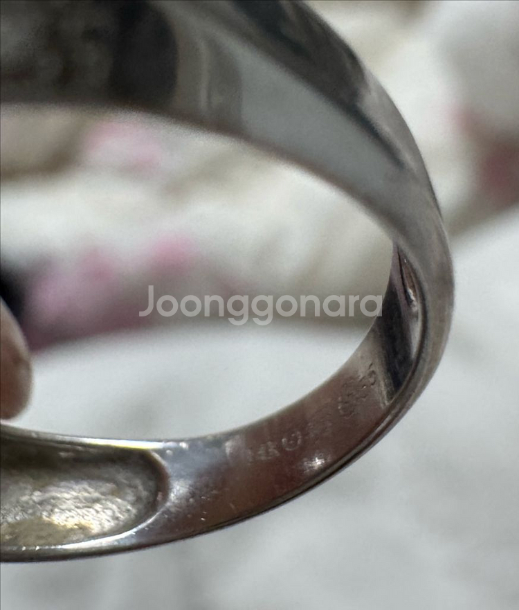 14k 화이트골드 반지 팬던트 세트 판매합니다--1