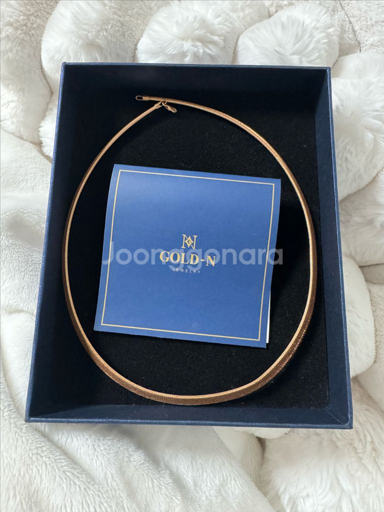 골드앤 14k 메쉬 스네이크라인 목걸이 팝니다--1