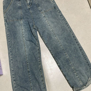 빈티지 청바지 와이드 팬츠 이미지
