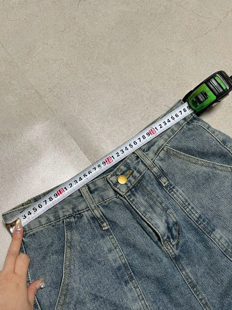 빈티지 청바지 와이드 팬츠 이미지