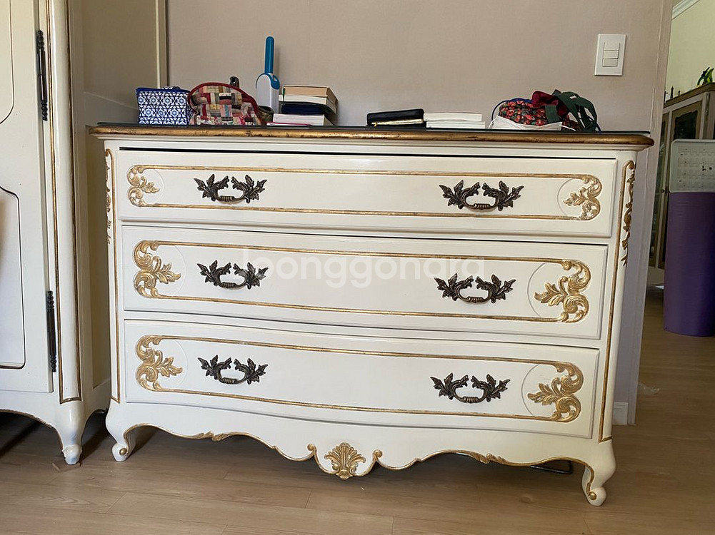 숙위홈 앤틱 3단 서랍장--0