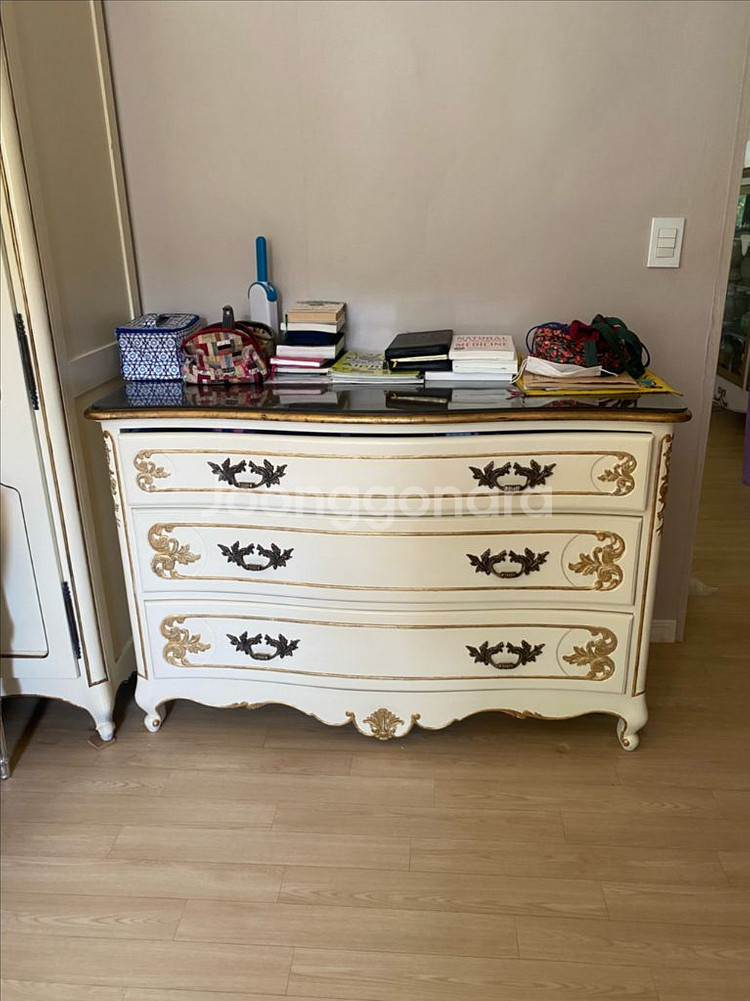 숙위홈 앤틱 3단 서랍장--3